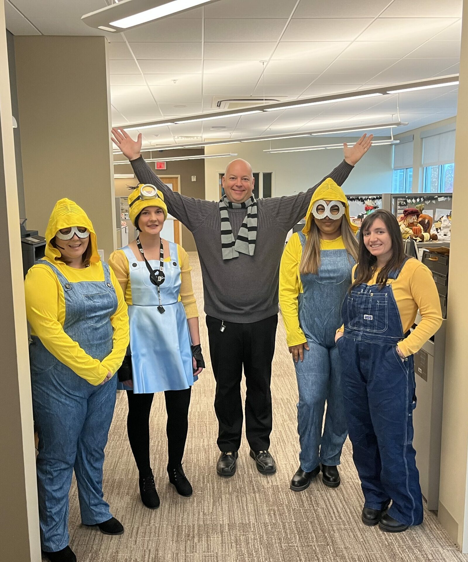 Staff dressed as the Minions