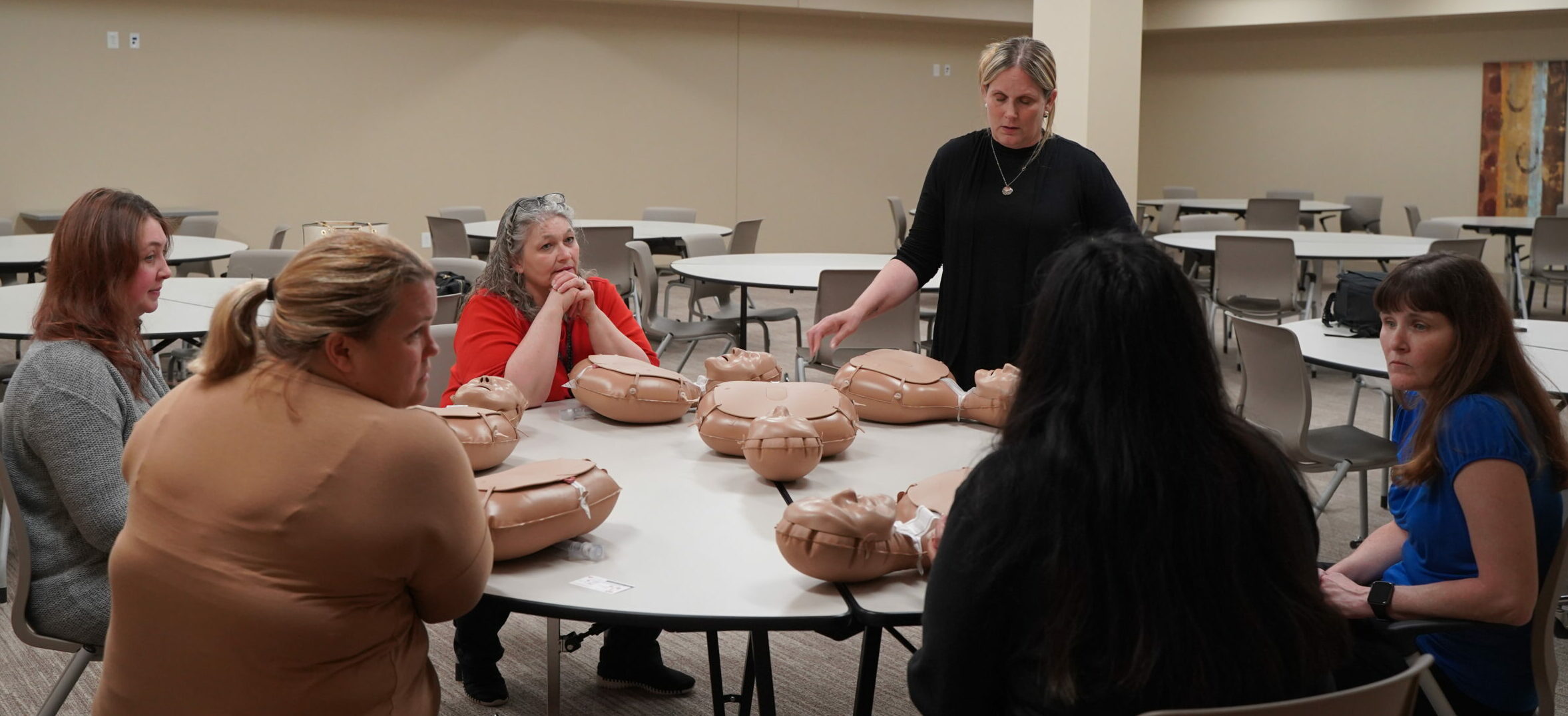 Group participates in CPR training