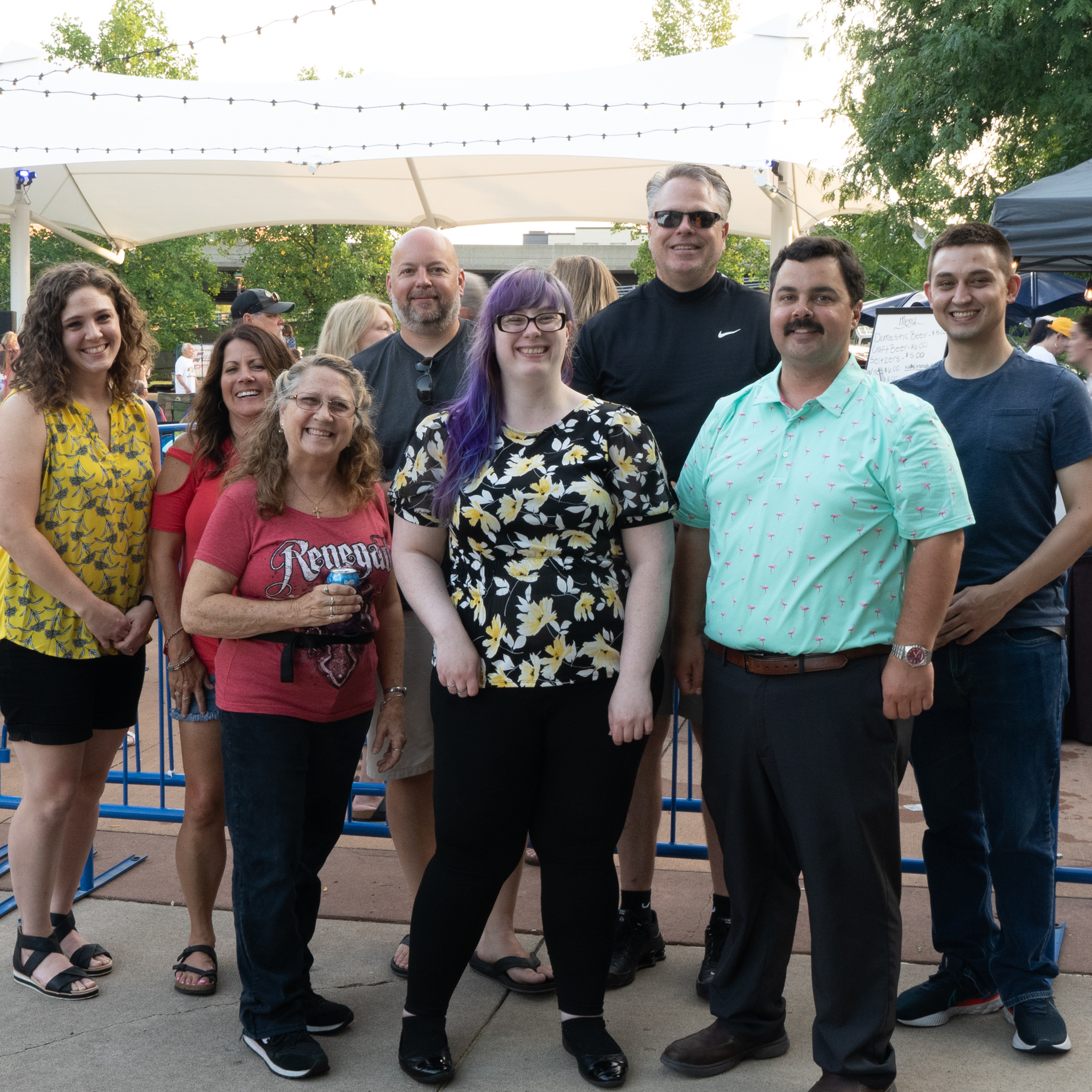 Group of attendees at the Bass Street Landing Concert