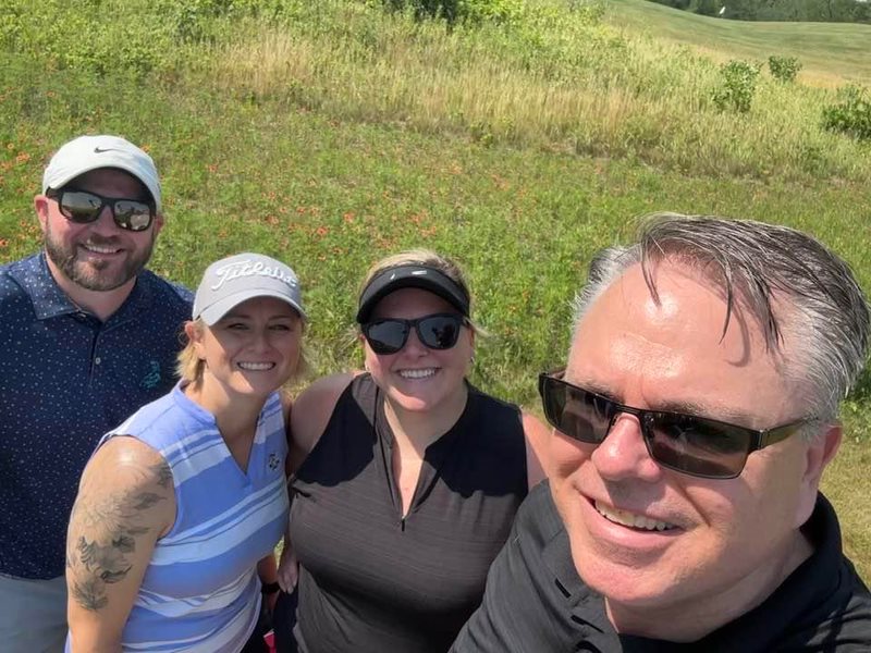 Group of golfers at the YMCA Outing